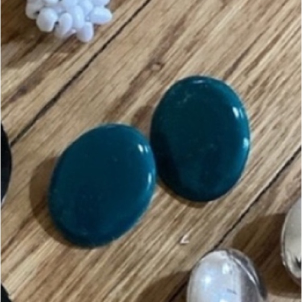 Green earrings